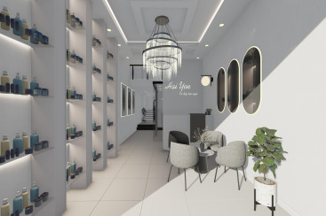 Modern Entrance Design for Beauty Center and Spa