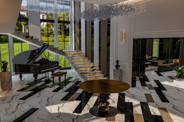 Reception Design in a Villa at Zayed