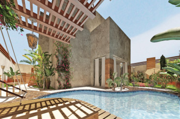Landscape Design for a Villa with Swimming Pool in Sheikh Zayed October