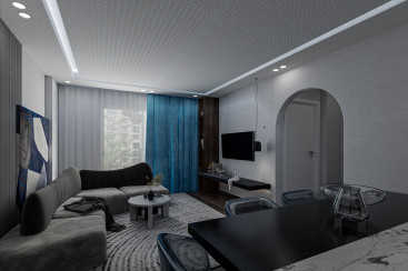 60 sqm Apartment Design in Madinaty – Smart Space Optimization